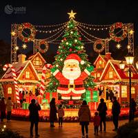 Décoration de renne rougeoyante faite à la main de qualité supérieure-Lanterne de renne LED pour décoration extérieure de Noël e