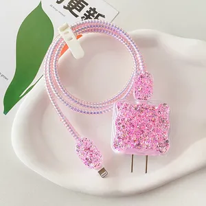 Cho iPhone 15/14/13 18W 20W Gốc Sạc Cáp Bảo Vệ Điện Thoại Di Động Phụ Kiện Cuộn Xoắn Ốc USB Dữ Liệu Cáp Bảo Vệ - Product Image 2