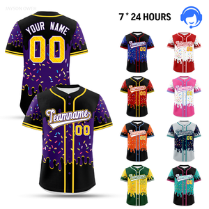 Camiseta <span class=keywords><strong>de</strong></span> Béisbol Personalizada <span class=keywords><strong>al</strong></span> por Mayor, Uniforme <span class=keywords><strong>de</strong></span> Equipo Bordado con Nombre y Número Personalizados, MOQ Bajo, Diseño <span class=keywords><strong>Gratuito</strong></span>, Envío Rápido - Product Image 4