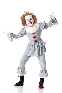 Disfraz <span class=keywords><strong>de</strong></span> Payaso <span class=keywords><strong>Pennywise</strong></span> para Adultos, Conjunto <span class=keywords><strong>de</strong></span> Fiesta <span class=keywords><strong>de</strong></span> Carnaval y Halloween, <span class=keywords><strong>Traje</strong></span> <span class=keywords><strong>de</strong></span> TV y Cine, Ropa Superior <span class=keywords><strong>de</strong></span> Poliéster para Hombre - Product Image 2