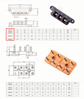 Borniers de moteur ASHAN TB04201 en laiton 87*25mm – Bornier spécial pour moteurs électriques avec écrou en laiton M4
