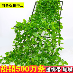 Feuilles et lianes artificielles de Pothos, lierre vert en soie, plante décorative pour l'extérieur et la maison - Product Image 4