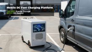 เครื่องชาร์จไฟฟ้ากระแสตรงแบบเคลื่อนที่รุ่นใหม่ Daoyu DY-EV-150kWh ความจุ 150 กิโลวัตต์ชั่วโมง EVSE พาวเวอร์แบงค์ 200-1000 โวลต์ เครื่องชาร์จรถยนต์ไฟฟ้าแบบพกพา ติดตั้งบนพื้น กันน้ำ - Product Image 6