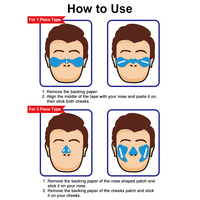 Autocollants professionnels pour le visage : bandes musculaires, protection solaire, anti-vent, anti-UV, pour le ski