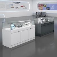 Présentoir à bijoux pour téléphone portable, comptoir en verre pour échantillon oculaire, vitrine de reliques culturelles de musée à main pour une utilisation en magasin