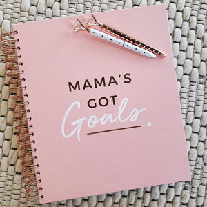 Sổ tay kế hoạch hàng ngày, nhật ký, sổ ghi chép bìa cứng xoắn ốc in UV tùy chỉnh, trang trí vàng sang trọng 2026 2027 kèm sticker - Product Image 1