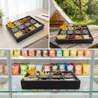 Boîte d'emballage personnalisée en papier recyclé couché pour plateaux de snacks à emporter, bonbons, gâteaux, biscuits, dîner, pique-nique, fête, desserts – Vente en gros