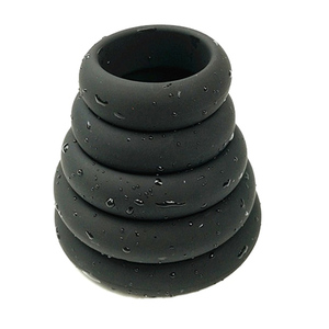 Sản phẩm dành cho người lớn 6 miếng kích thước người đàn ông của Silicone O nhẫn dành cho người lớn quan hệ tình dục đồ chơi cho sự chậm trễ xuất tinh kiểm soát và kéo dài dương vật Enlargement - Product Image 1