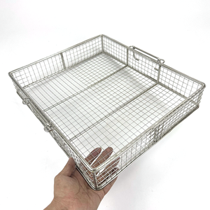 Factory Direct Sale Custom Hospital Cleaning Medical 304 Stainless Steel <b>Metal</b> <b>Grid</b> Mesh Disinfection Basket - Product Image 2