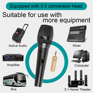 ไมโครโฟนแบบไดนามิกมือถือแบบมีสาย CB1 ระดับมืออาชีพ ราคาโรงงาน OEM สำหรับคาราโอเกะ - Product Image 4