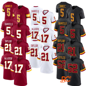 Vente en gros Nouveau maillot de Washington 2026 # 5 Daniels # 17 McLaurin # 21Taylor # 52 styles de maillots de football américain cousus de qualité supérieure - Product Image 1