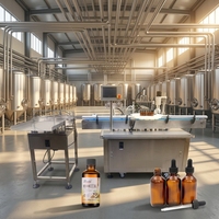 Machine automatique de remplissage et de bouchage d'huiles essentielles liquides 2000 BPH, machine de remplissage et de bouchage de flacons en verre pour liquides cosmétiques visqueux
