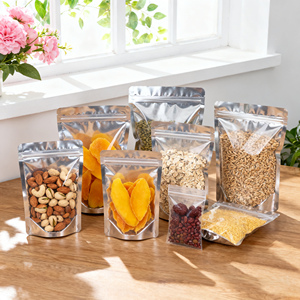 Vente en gros de 100 sachets refermables en PET de 13*20 cm avec fenêtre transparente pour café en poudre, grains de café, aliments, emballage alimentaire, épaisseur 0,16 mm - Product Image 6