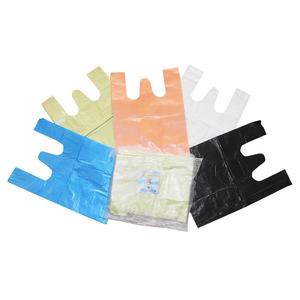 Vente chaude de haute qualité à bas prix sacs à provisions t-shirts en plastique biodégradables colorés personnalisés - Product Image 2