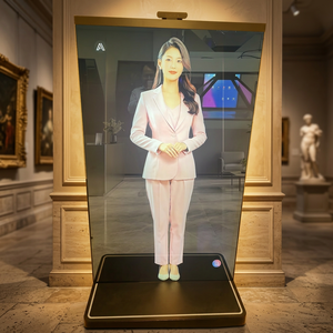 จอแสดงผลโฆษณา AI ขนาด 75 นิ้ว 3 <span class=keywords><strong>ม</strong></span>ิติ โฮโลแกรมโปร่งใส รุ่น UT-75SQT2 ความละเอียด 4K ความสว่าง 1000000:<span class=keywords><strong>1</strong></span> 1000cd/m - Product Image 2