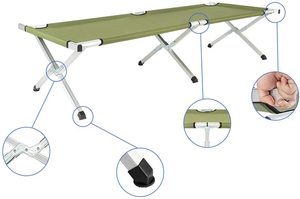 Silla Plegable Popular para Playa, Tela Oxford, Cama de Camping Plegable - Product Image 3