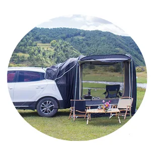 חיצוני SUV רכב אחורי הארכת אוהל רכב צד מוקפץ קמפינג אוהל עם חופה קמפינג נגד יתושים שמשיה מקלטי אוהלים