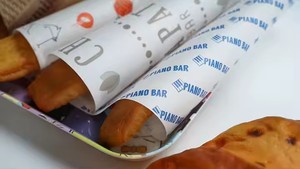 Customized logo Size Food Grade Wax PE Coated Grease Proof Snack Liner <b>Paper</b> Burger Wrapping <b>Paper</b> - Product Image 3