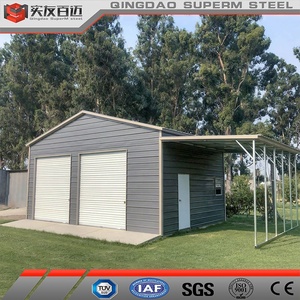 Structure légère <span class=keywords><strong>en</strong></span> acier poteau grange maisons <span class=keywords><strong>en</strong></span> acier préfabriquées <span class=keywords><strong>prix</strong></span> <span class=keywords><strong>kit</strong></span> de construction de <span class=keywords><strong>garage</strong></span> <span class=keywords><strong>en</strong></span> métal <span class=keywords><strong>préfabriqué</strong></span> abri d'auto avec design - Product Image 4