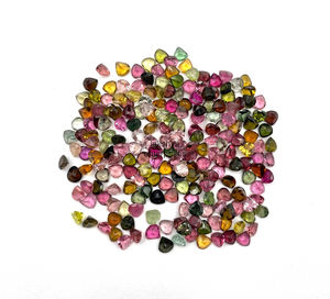 Pierres précieuses en vrac de 4mm en tourmaline naturelle taillée en coeur pour la fabrication de bijoux Fournitures de haute qualité - Product Image 6