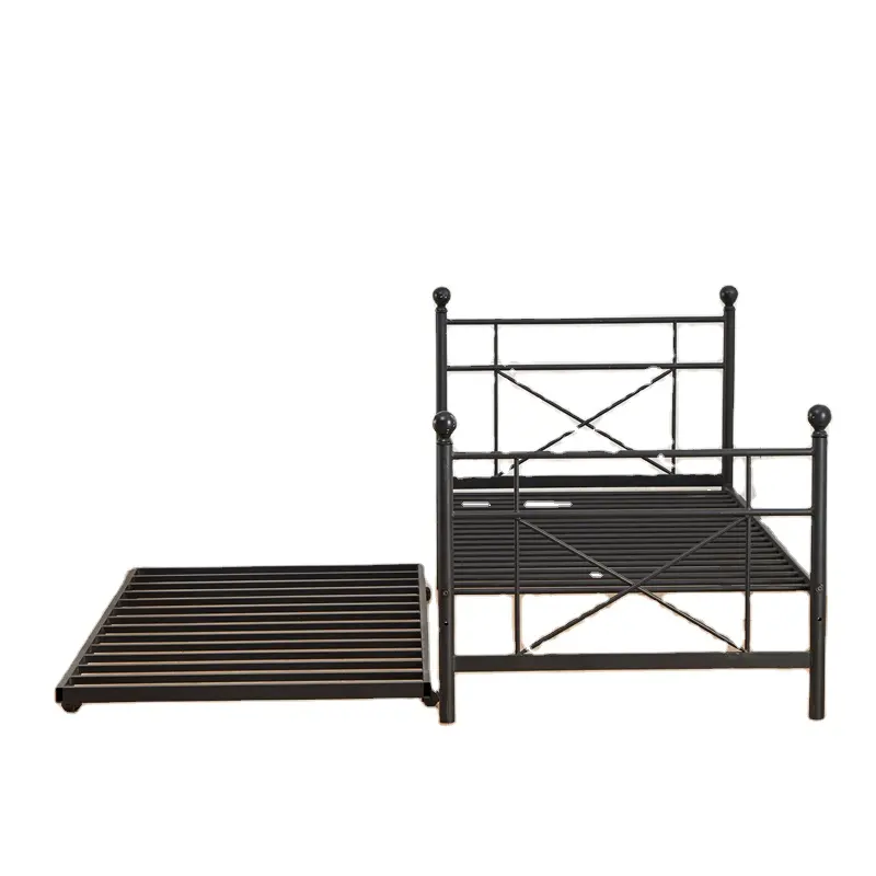 Modern style wholesale customized metal bed base iron slats metal bed base