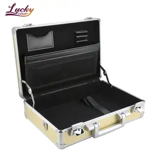 Classic Style Aluminum Briefcase Hard Carrying Custom Aluminum Briefcase Aluminum Briefcase Hard Case With Locks