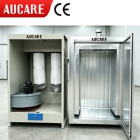 Cabina de Recubrimiento en Polvo de Alta Eficiencia con Filtro de Recuperación para Operación Manual, Pulverización Industrial por Chorro Pulsado para Reparación de Lijado