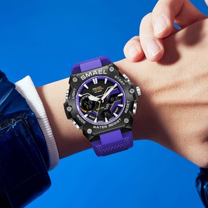 Reloj Deportivo Cronógrafo SMAEL 8101, Resistente al Agua, Luminoso, Analógico-Digital, Electrónico, con Alarma, para Buceo - Product Image 4