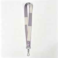 Lanière personnalisée en polyester pour badge d'identification avec porte-badge et mousqueton pour employés de bureau et cartes d'identité professionnelles