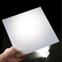 Feuille diffuseur de lumière en polystyrène (PS) transparent haute température, épaisseur 3 mm, surface texturée, tailles personnalisables, découpe/moulage
