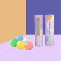 Tube d'emballage de bombe de bain en carton personnalisé papier rond boîte cadeau tube de savon emballage pour savon