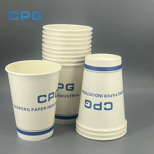 Vasos de Papel de Doble Pared de Grado Alimenticio, Libres de BPA, al por Mayor, de 12oz y 16oz, Vasos Desechables para Café con Revestimiento PLA, Ecológicos - Product Image 1