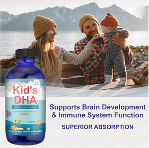 Prodotti di alto livello Omega 3 olio di pesce gocce liquide per bambini DHA gocce di alghe EPA supporto immunitario per la salute del cervello - Product Image 4