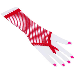 Nouveau femmes solide mitaines gants Sexy fille dentelle mitaines Net respirant Performance danse thème fête longue maille résille gants - Product Image 6