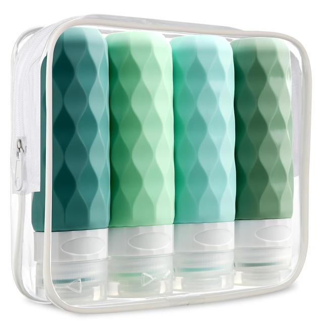 Travel-sized Skincare Products with Leak-proof and Squeezable Design for Travel Use. Essential Items for Travel Accessories