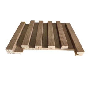 PVC imperméable WPC de panneau de mur de lamelle en bois texturisé par 3D - Product Image 4