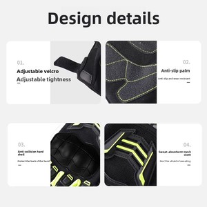 <span class=keywords><strong>Gants</strong></span> de moto antidérapants, <span class=keywords><strong>gants</strong></span> de vélo anti-chute, <span class=keywords><strong>gants</strong></span> mi-doigts pour la conduite en extérieur - Product Image 4