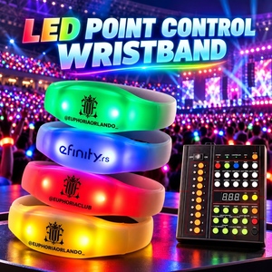 Pulseira de LED com Controle Remoto para Apoio Interativo em Shows de K-Pop - Novo Produto da Fábrica Longstargift - Product Image 1