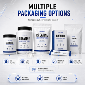 Rainwood - Sobres de <span class=keywords><strong>Creatina</strong></span> y Electrolitos en Polvo para Viaje, Dosis de 5g, Paquetes de Muestra de Nutrición Deportiva OEM - Product Image 4