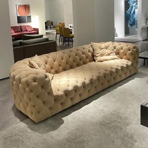 Sofá KTV Estilo Italiano con <span class=keywords><strong>Botones</strong></span> <span class=keywords><strong>de</strong></span> Superficie Lunar, Sofá para Bar, Club, Sala <span class=keywords><strong>de</strong></span> Fiestas, Habitación Privada, Barra <span class=keywords><strong>de</strong></span> Bar, Especial para KTV - Product Image 1