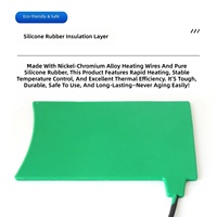 Plaque chauffante vulcanisante pour réparation de pneus de voiture, en silicone, étanche et à chauffage rapide, alimentée par prise électrique