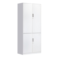 Coffre de rangement moderne à forte capacité portante en métal pour portes coulissantes, armoire basse verrouillable pour bureau, école, salle de sport