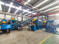 Machine à fabriquer des blocs de béton entièrement automatique QT4-15, presse hydraulique pour le moulage de briques, pour les grands cimetières de briques
