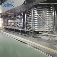 Spiraalvriezer Prijs Competitief Continue Spirale Vriesmachine voor Diepvries Dumplings Zeevruchten Groenten Energiebesparend