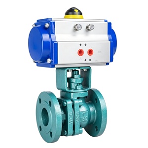 Vente de liquidation B2B COVNA : Vanne à boisseau sphérique pneumatique à double sens avec joint et interrupteur de fin de course pour commande d'air - Product Image 2