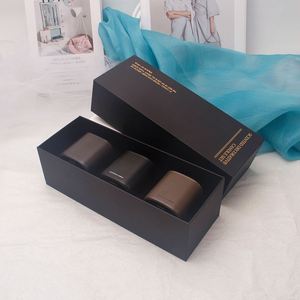 Ensemble de bougies décoratives parfumées, pot en céramique, cire de soja, aromathérapie, style minimaliste, parfum floral végétal, décoration d'intérieur - Product Image 1