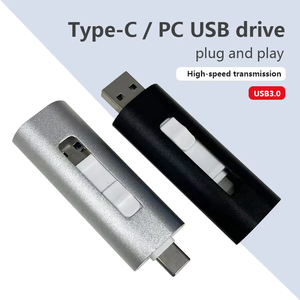 Chiavette Usb di alta qualità <span class=keywords><strong>2</strong></span> in 1 tipo C USB Pendrive con 16gb 32gb 64gb 128gb 256gb - Product Image 5