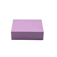Boîte cadeau avec logo personnalisé, boîte à parfum en matériaux recyclés rigides écologiques pliables magnétiques de couleur violet pur