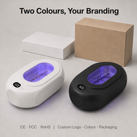 Nettoyeur à ultrasons numérique entièrement automatique pour la maison avec UV, pour prothèses dentaires, montres, lunettes, bijoux