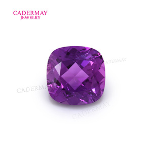 Cadermay Cultivated Sapphire Violet Square Loose Stone For Jewelry Making - Product Image 3